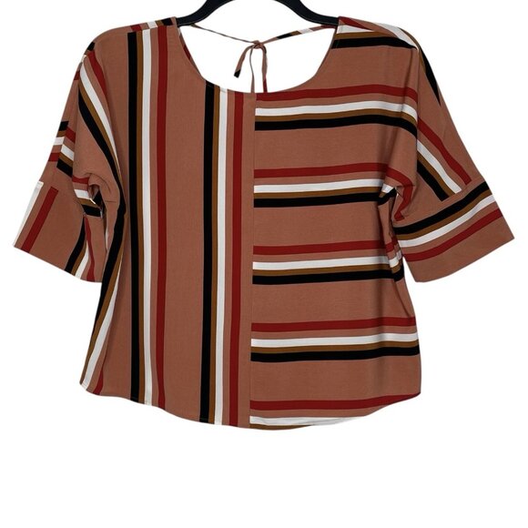 Express Tops - Express Blouse XS Oversized Stripe Dolman Sleeve Round Neck Womens